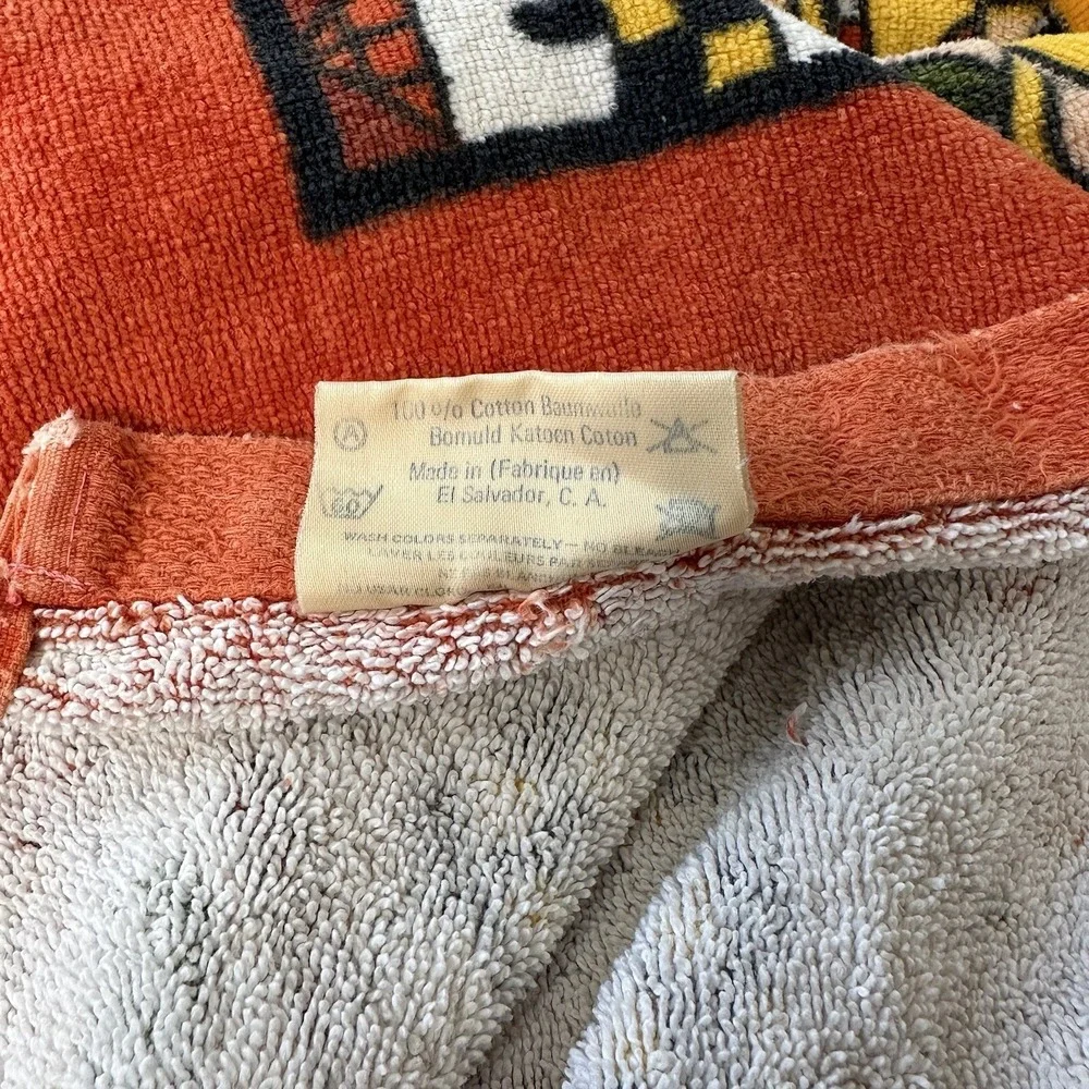 Vintage Hilasal Cotton Towel Fernando LA Palma Design Sheet Hand Mat El Salvador